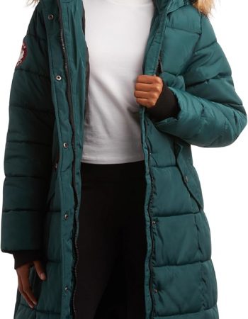 Women's Winter Jacket - Heavyweight Long Length Bubble Puffer Parka