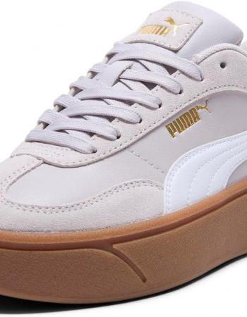 PUMA Women's Club II Era Platform Shoes, Green Moon-Lilac Frost, 11