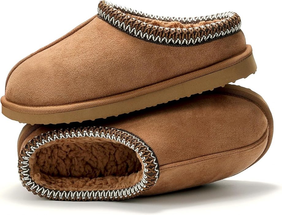 Women's Slippers Fuzzy Cozy Short Ankle Shoes Indoor and Outdoor Mules Furry Warm House Slippers for Woman Cute Fluffy Clogs